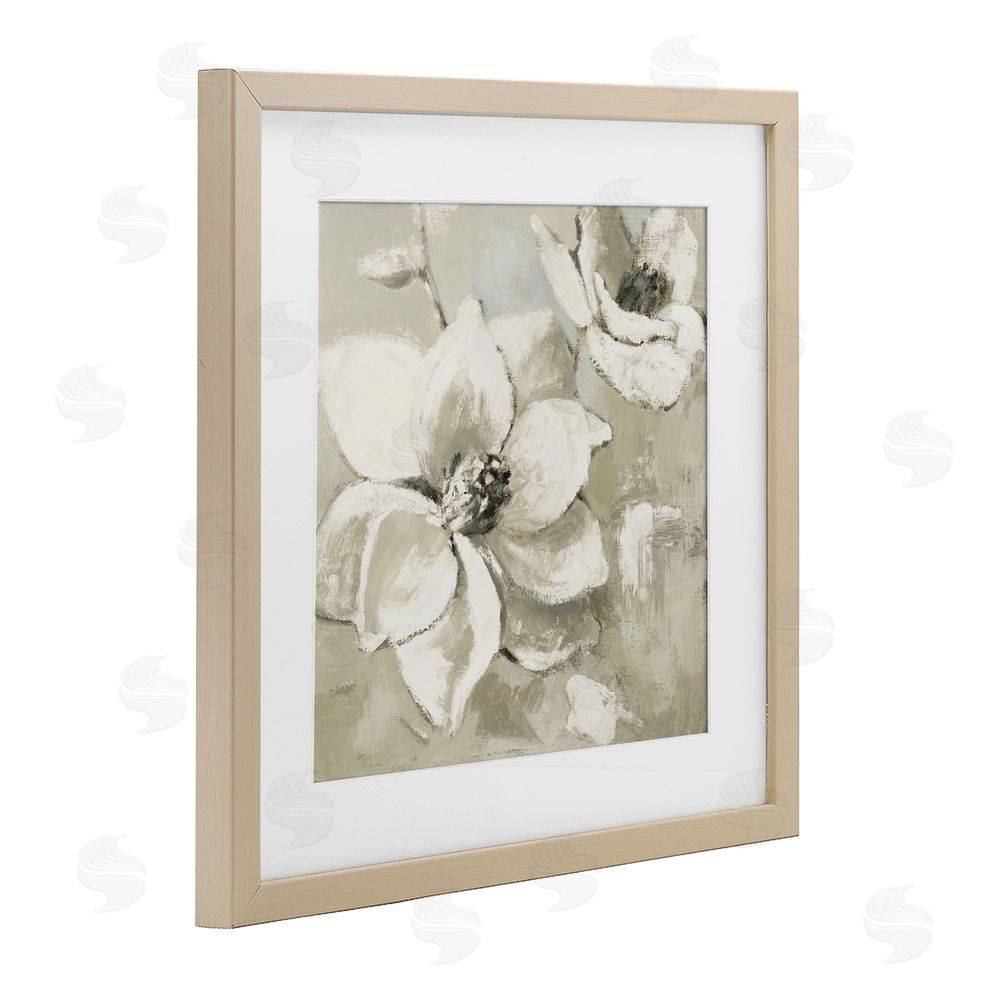 Sundance Graphics Magnolias After Rain Birch Framed Print Under Glass Wall Art