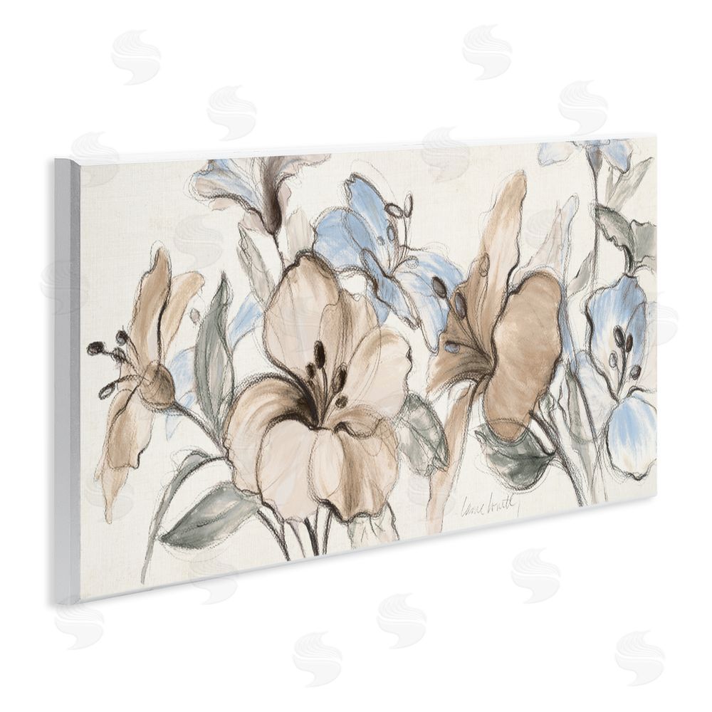 Lanie Loreth Whispering Florals Neutral Wall Plaque Art Print