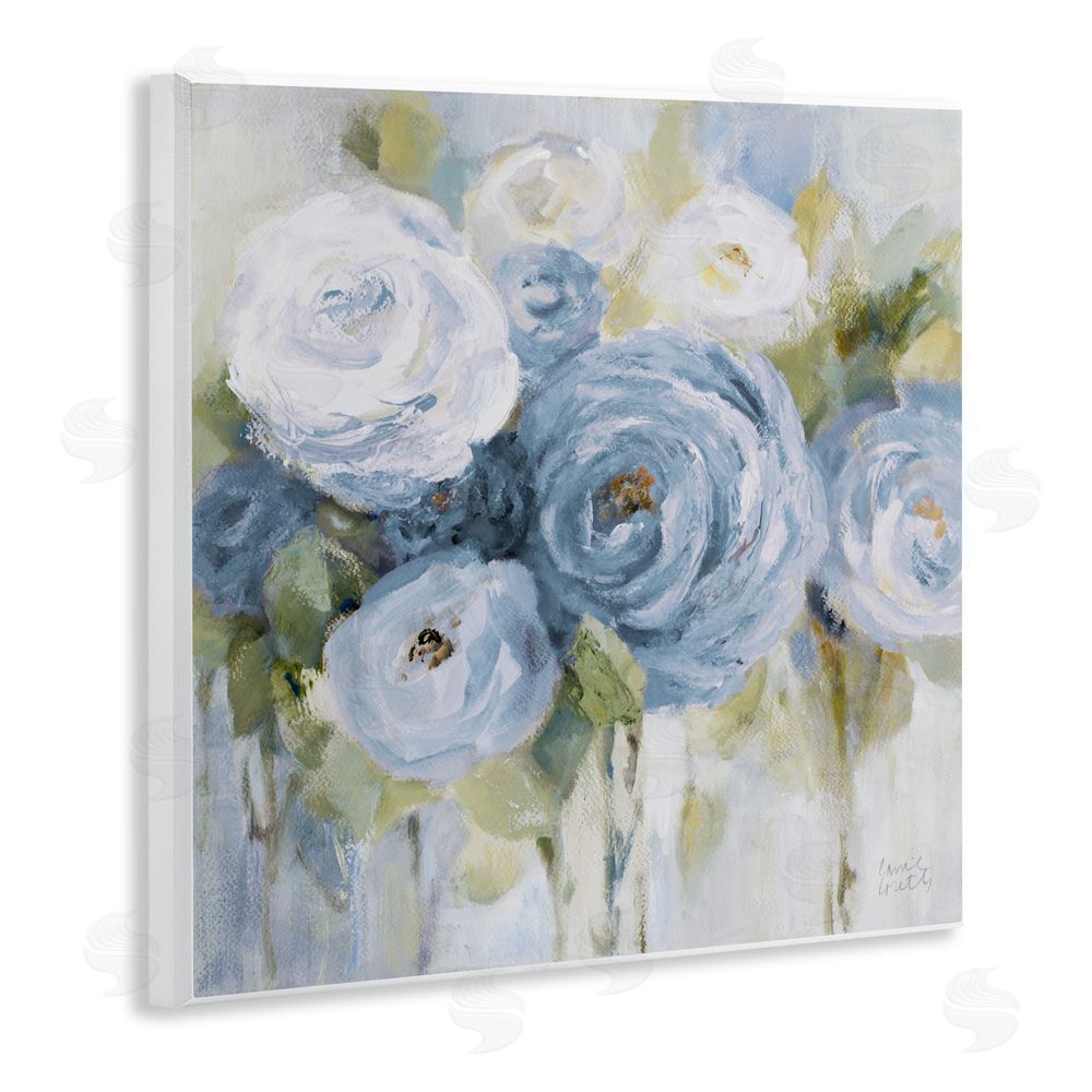 Lanie Loreth Softly Blooming In Blues Wall Plaque Art Print