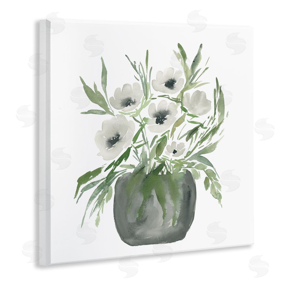 Lucille Price Soft White Anemones Wall Plaque Art Print