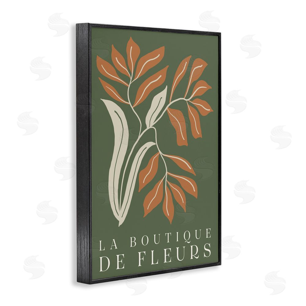 Sundance Graphics Flower Shop Midcentury Minimal Black Framed Giclee Wall Art Print
