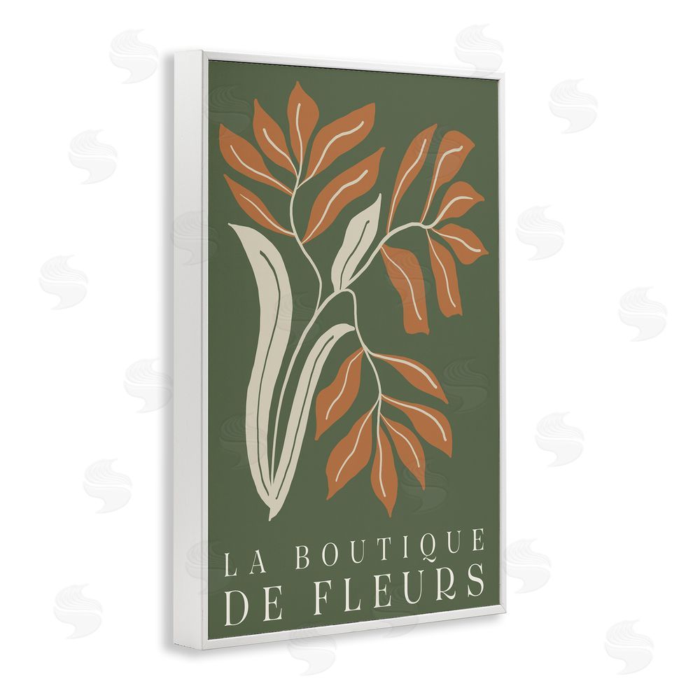 Sundance Graphics Flower Shop Midcentury Minimal White Framed Giclee Wall Art Print