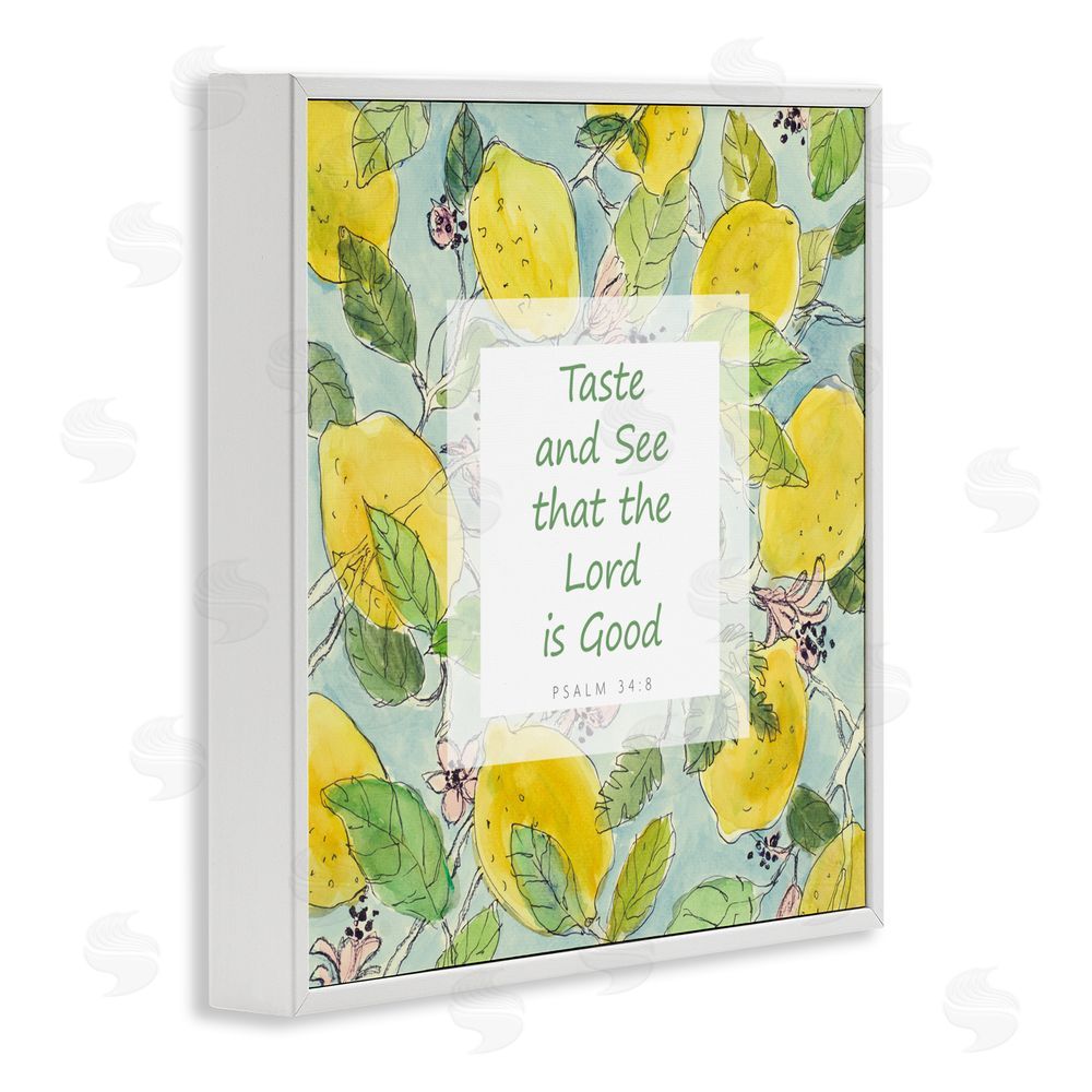 Lanie Loreth Taste & See Lord Is Good White Framed Giclee Wall Art Print