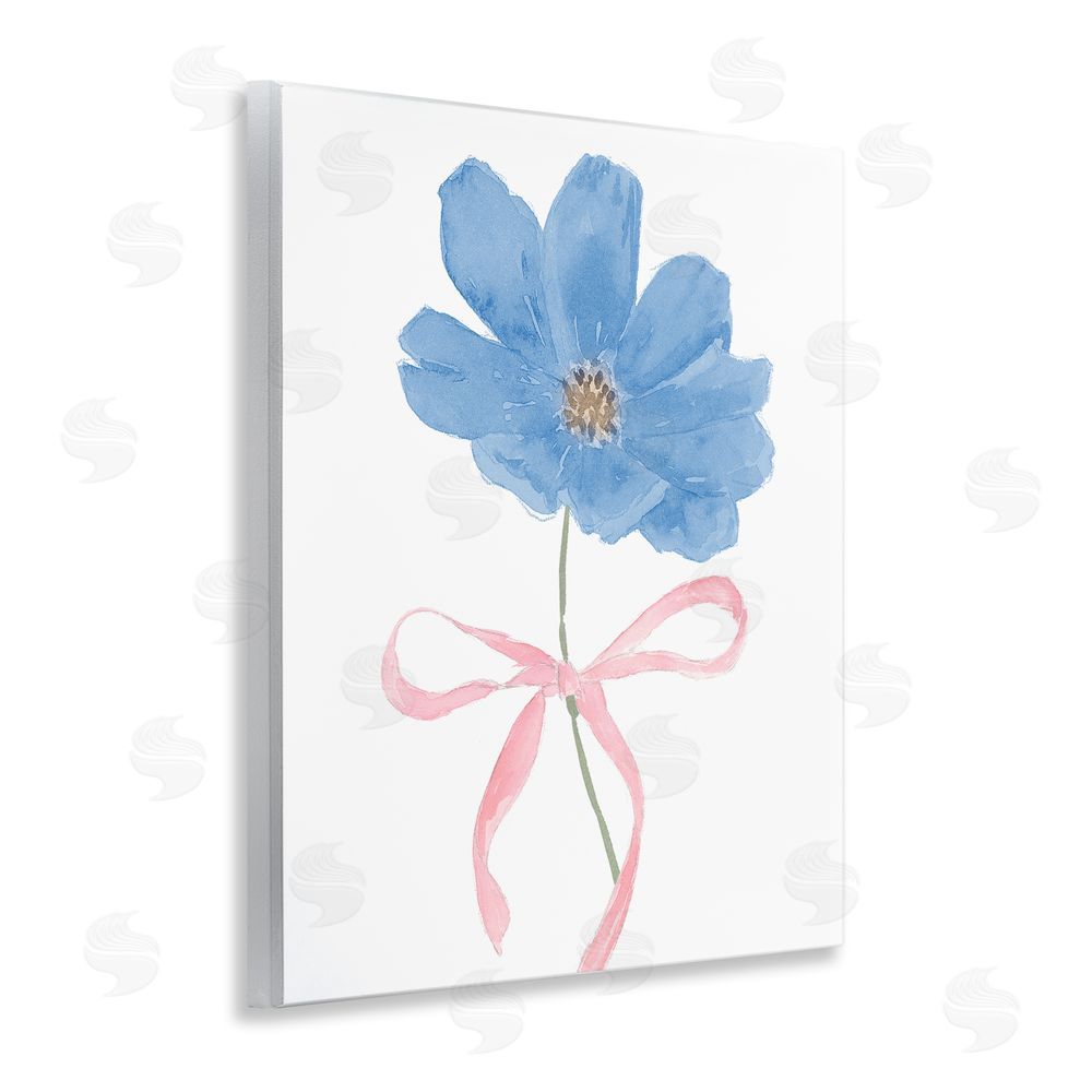 Sundance Graphics Blue Bow Bloom Wall Plaque Printed Art