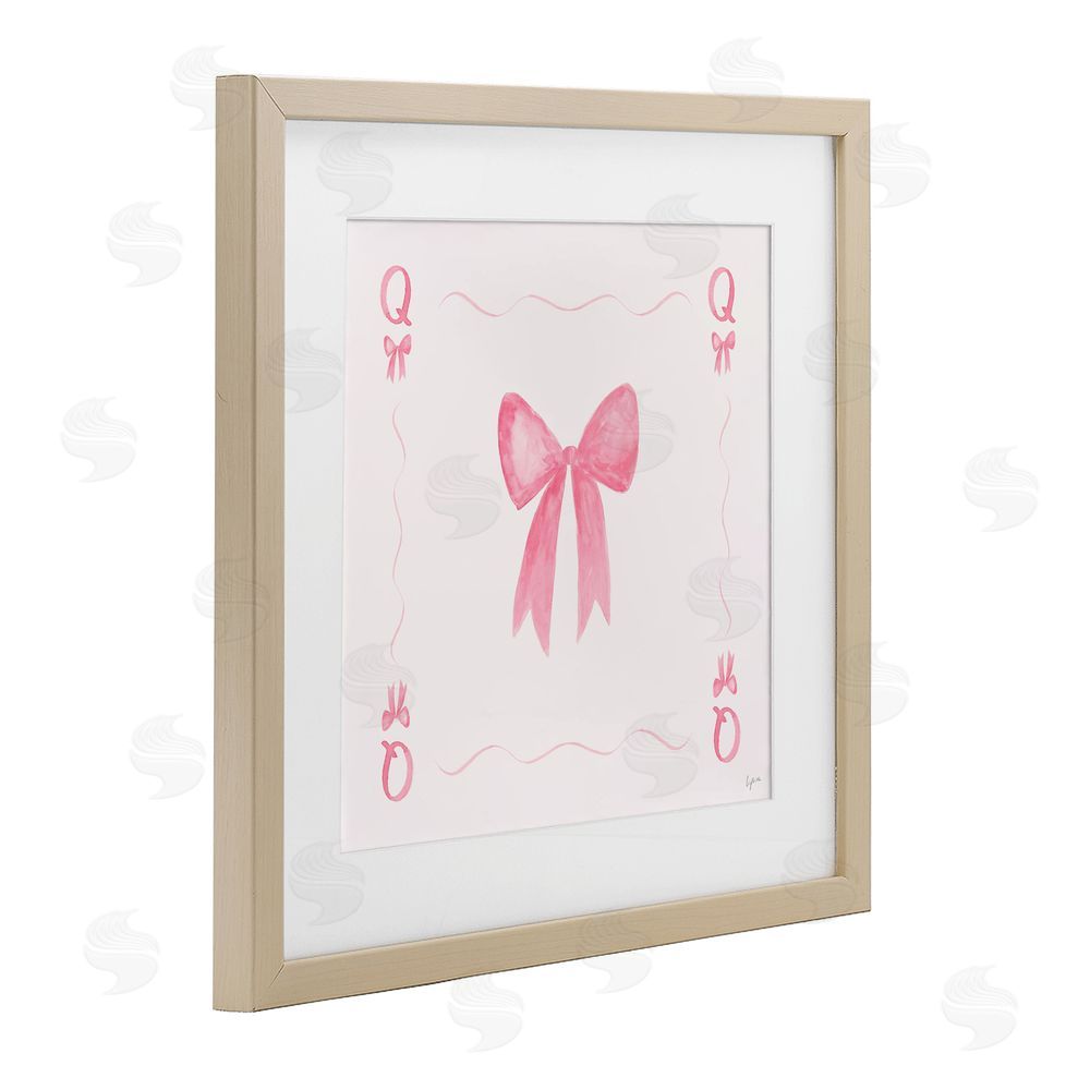 Lucille Price Queen of Ribbons Card Birch Framed Print Under Glass Wall Art
