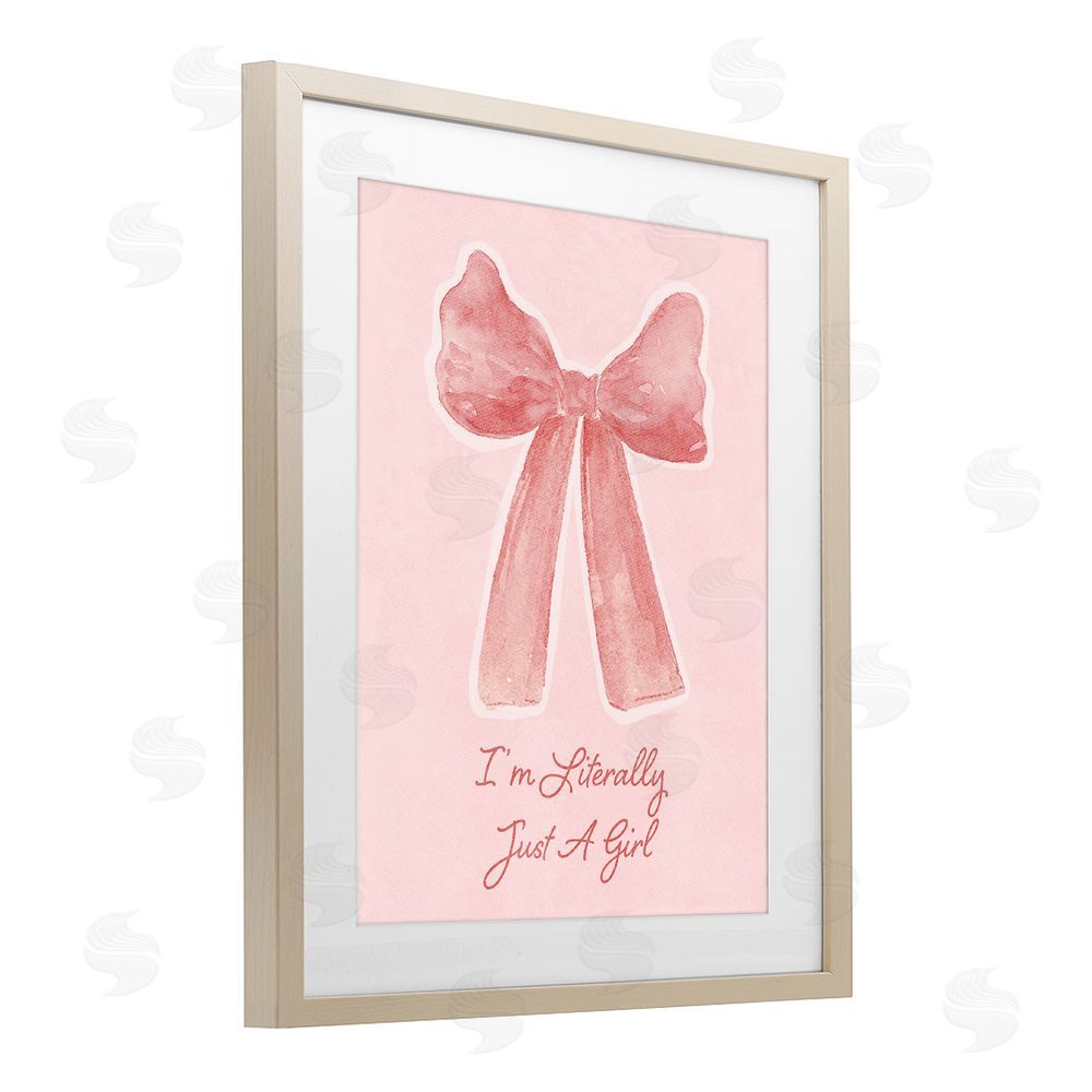 Sundance Graphics Literally Just A Girl Birch Framed Print Under Glass Wall Art
