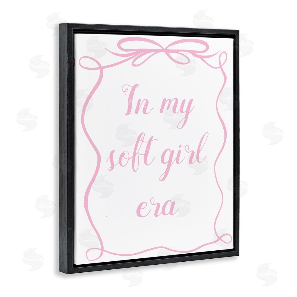 Sundance Graphics In My Soft Girl Era Black Floating Frame Canvas Wall Art Print