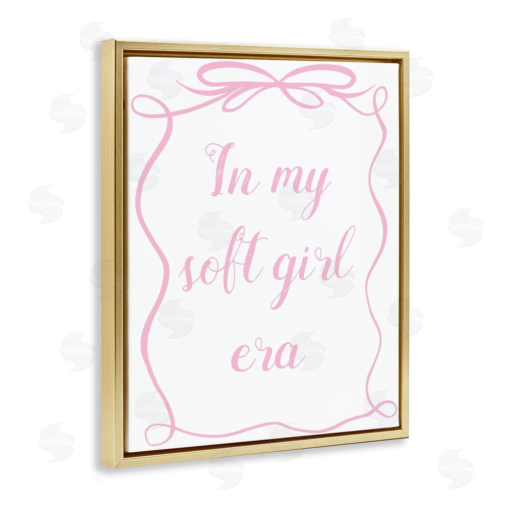 Sundance Graphics In My Soft Girl Era Gold Floating Frame Canvas Wall Art Print