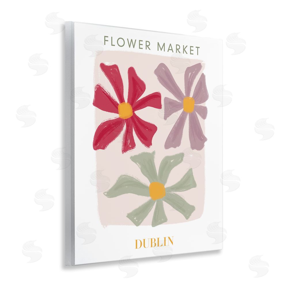 Sundance Graphics Muted Dublin Flower Market Wall Plaque Printed Art