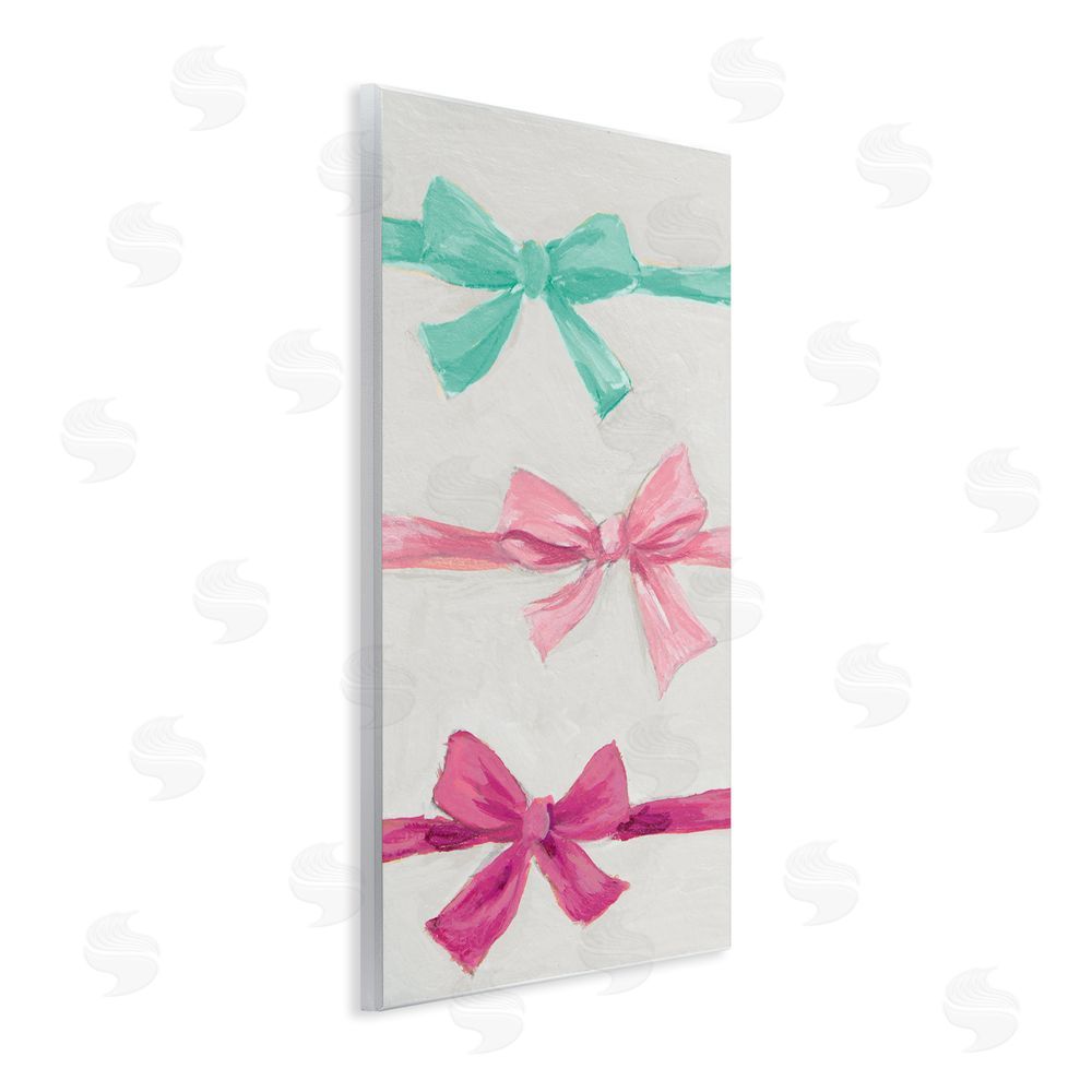 Lanie Loreth Ribbon Bows Trio Wall Plaque Art Print