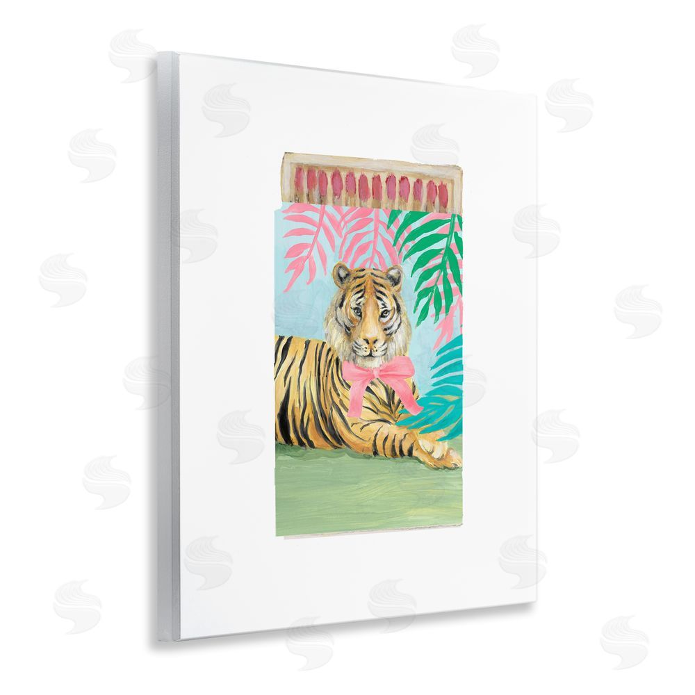 Lanie Loreth Tropical Tiger Matchbook Wall Plaque Art Print
