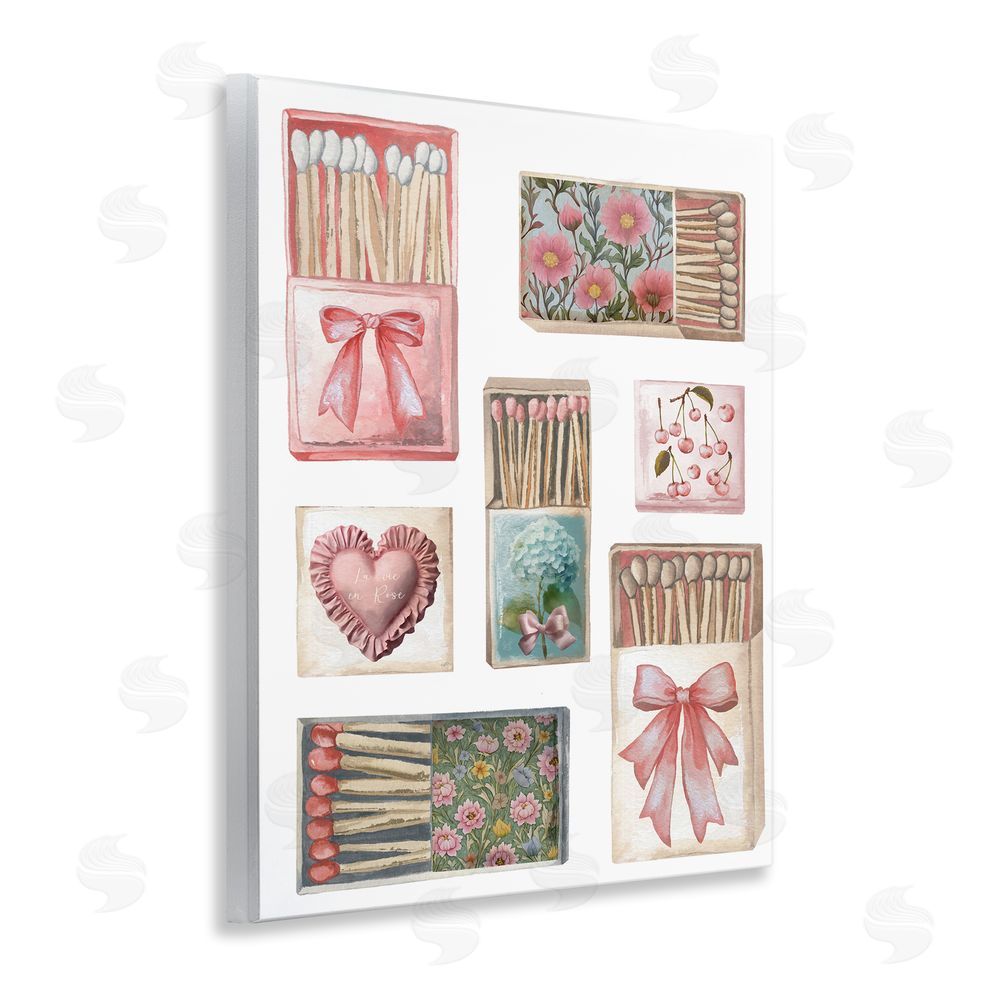 Elizabeth Medley Vintage Feminine Matchbooks Wall Plaque Art Print