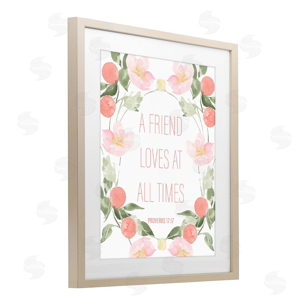 Sundance Graphics A Friend Loves At All Times Birch Framed Print Under Glass Wall Art