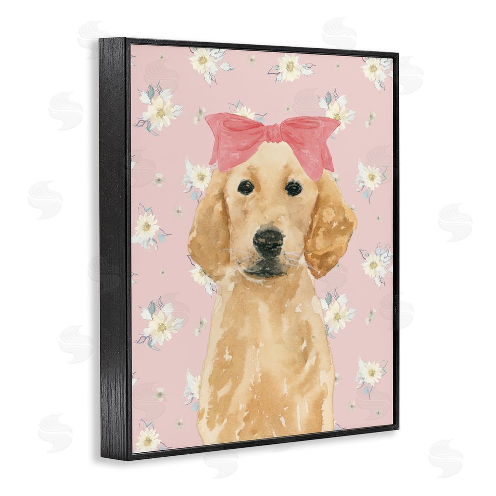 Lucille Price Picture Ready Retriever Black Framed Giclee Wall Art Print