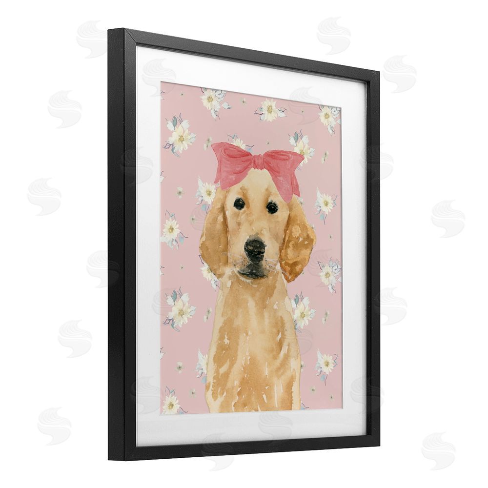 Lucille Price Picture Ready Retriever Black Framed Print Under Glass Wall Art