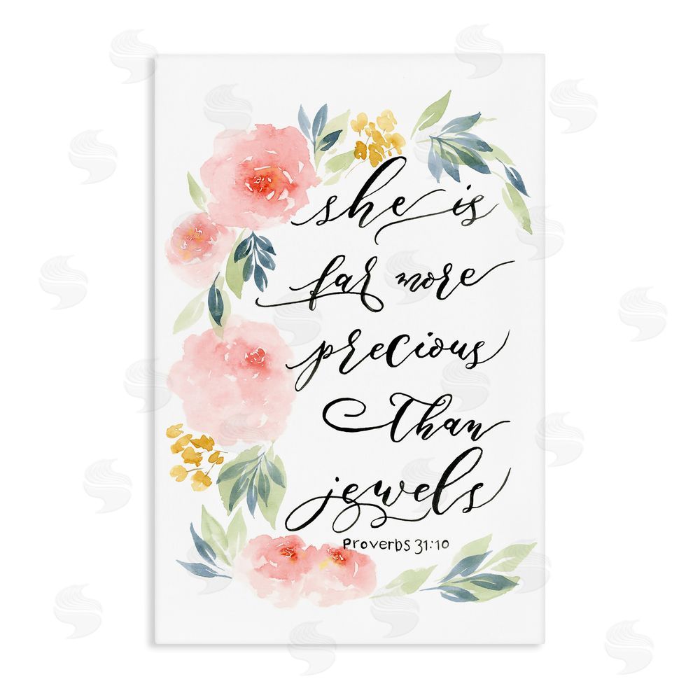 Sundance Graphics Far More Precious Than Jewels Canvas Wall Art Print