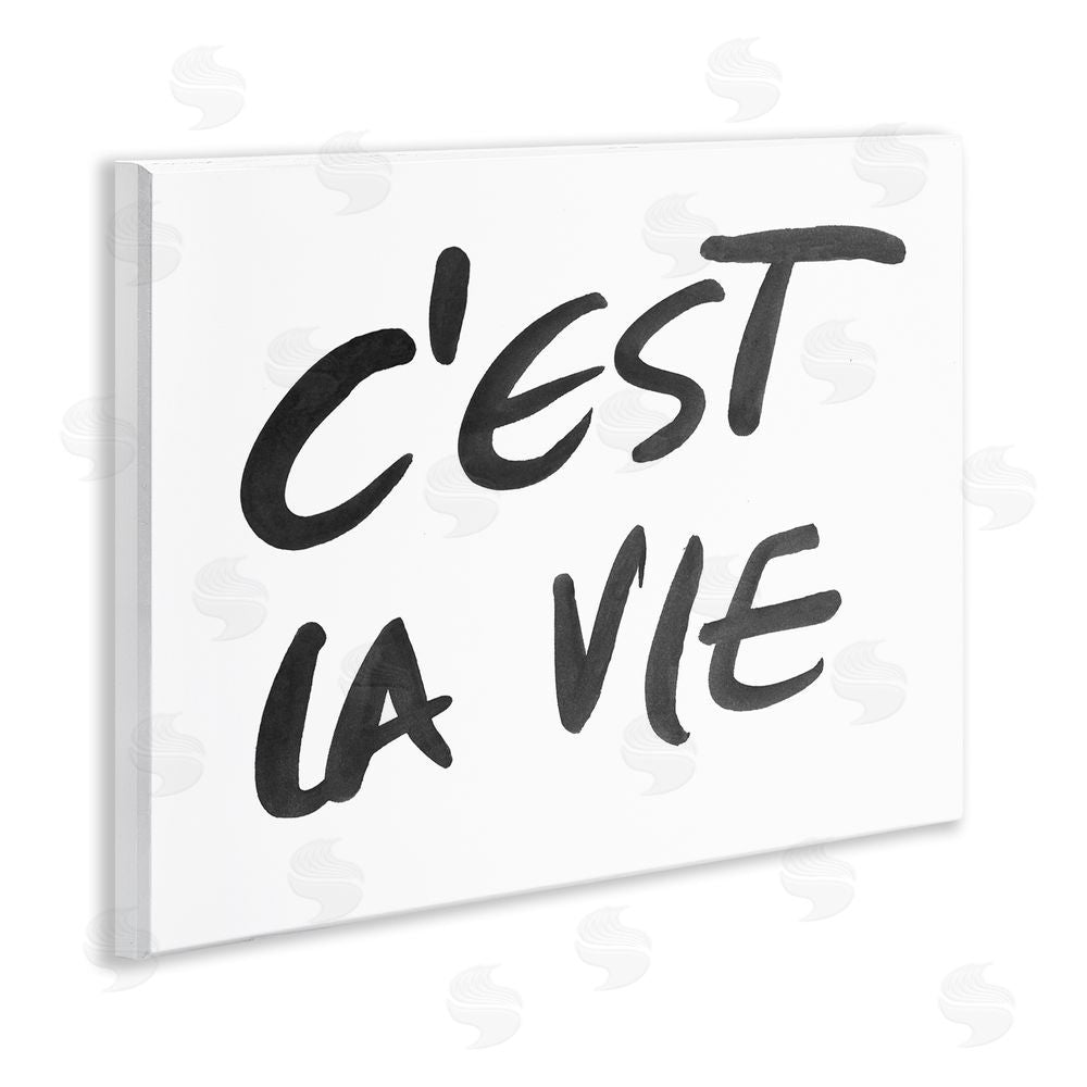 Sundance Graphics C'est La Vie Minimal Text Wall Plaque Printed Art