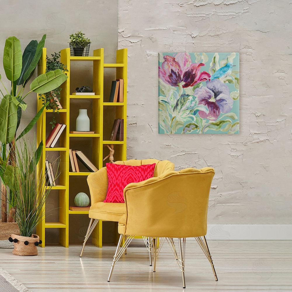 Sundance Graphics Lyrical Garden Strokes Canvas Wall Art Print in Room