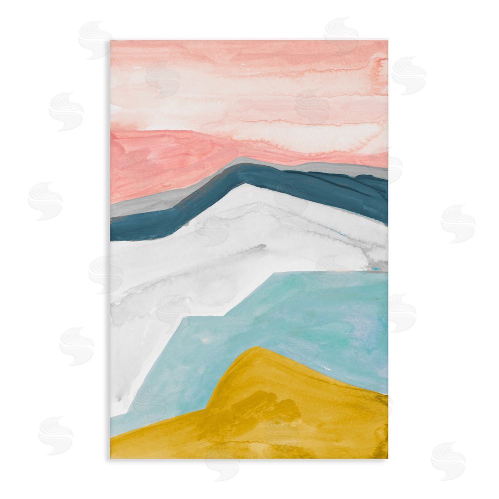 stupell industries B. Danelle | Pastel Geometric Mountains Wall Art