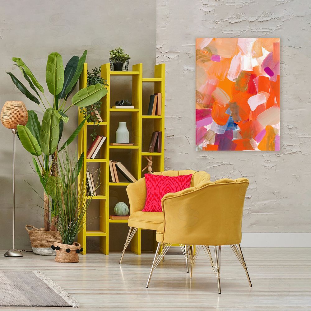 Sundance Graphics Confetti Petals Abstraction Canvas Wall Art Print in Room