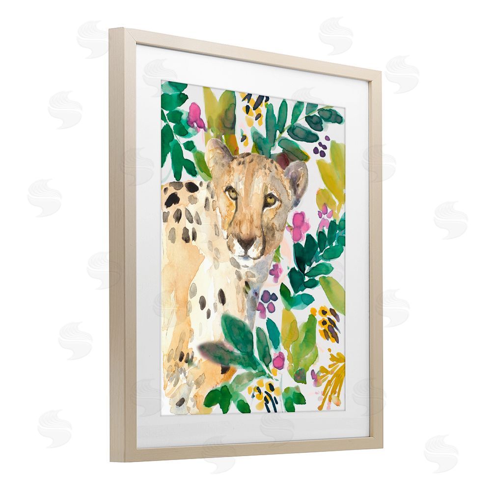 Sundance Graphics Garden Plants Cheetah Birch Framed Print Under Glass Wall Art