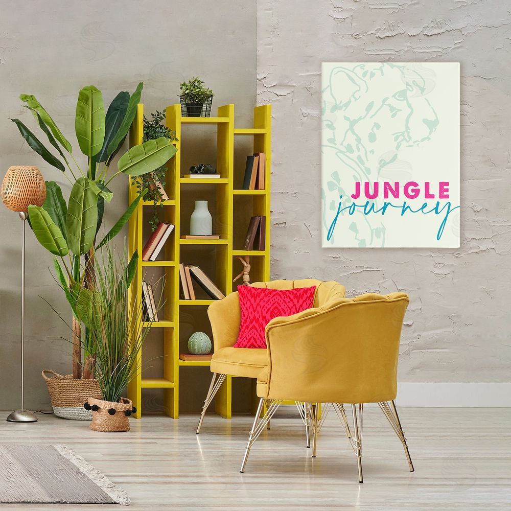 Sundance Graphics Jungle Journey Cheetah Canvas Wall Art Print in Room