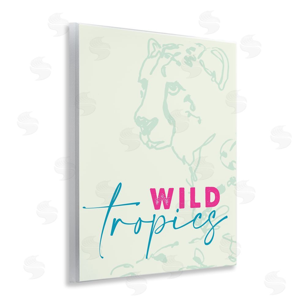 Lanie Loreth Wild Tropics Cheetah Wall Plaque Art Print
