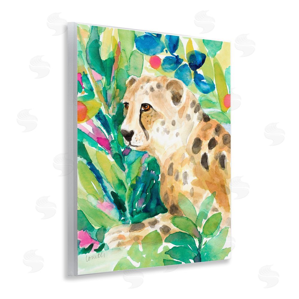 Lanie Loreth Vibrant Chillin' Cheetah Wall Plaque Art Print