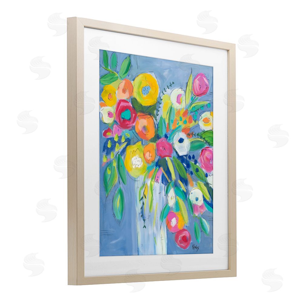 Sundance Graphics Cheerful Blossom Energy Birch Framed Print Under Glass Wall Art