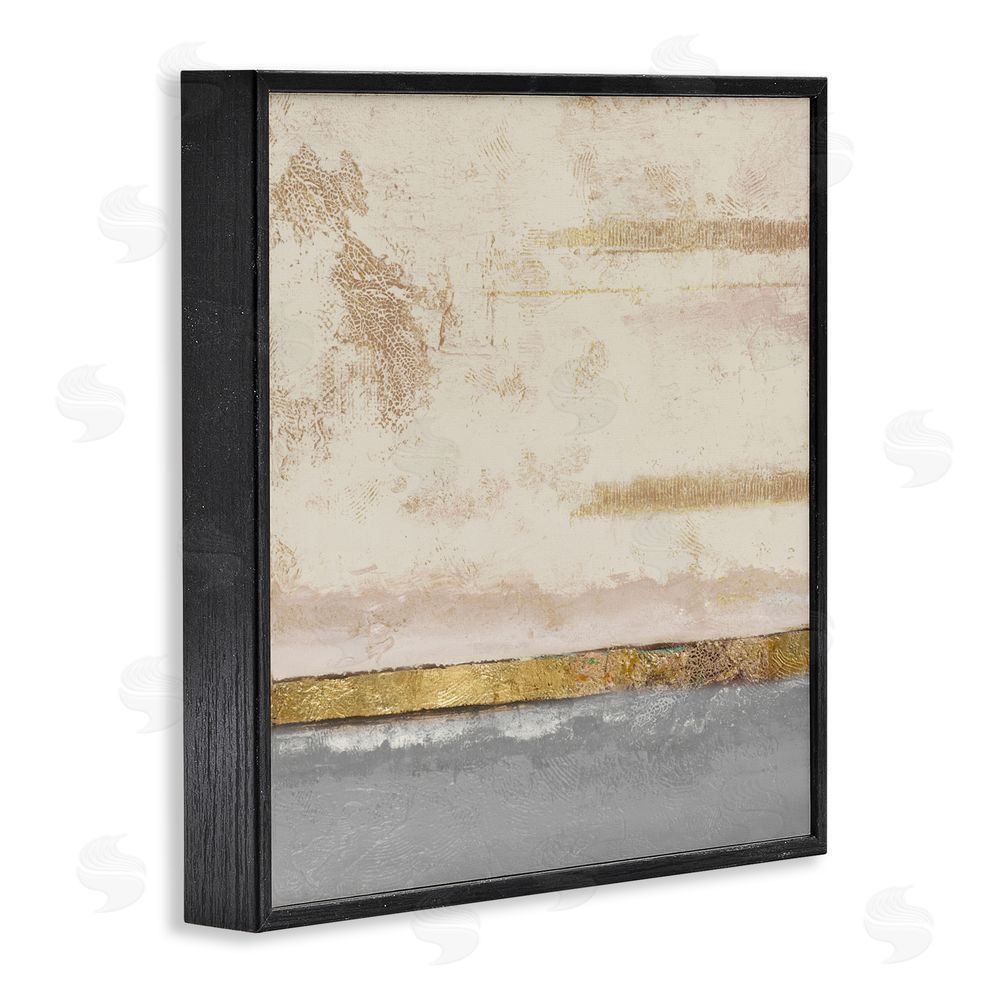 Patricia Pinto Soft Sea Abstract Black Framed Giclee Wall Art Print