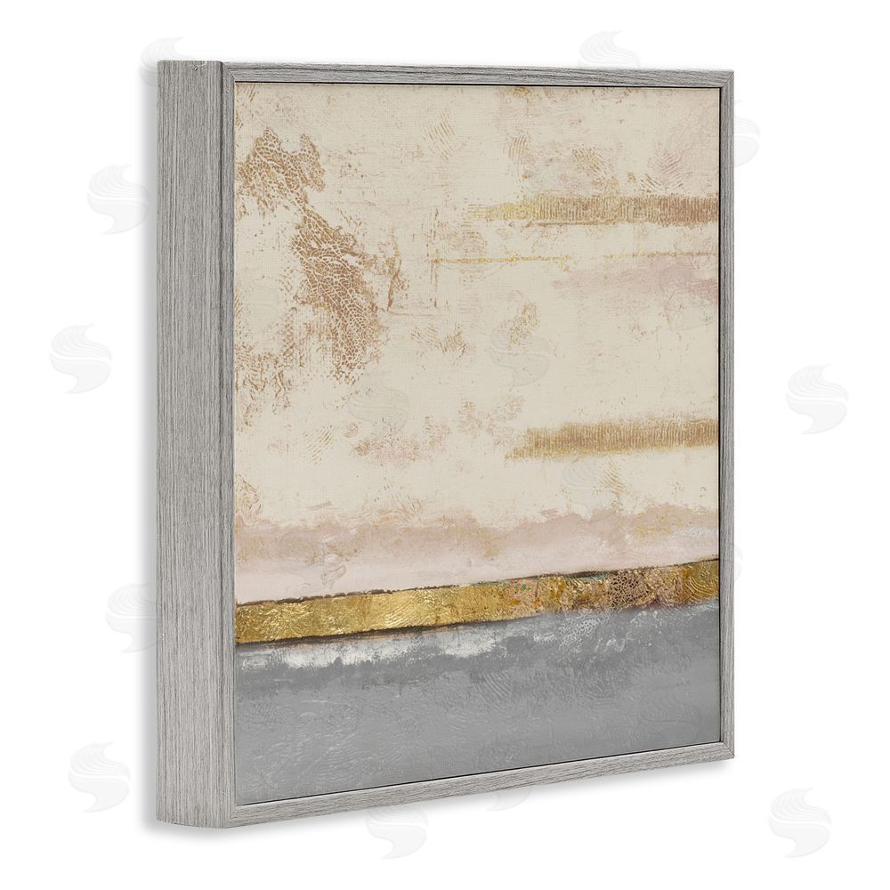 Patricia Pinto Soft Sea Abstract Gray Framed Giclee Wall Art Print
