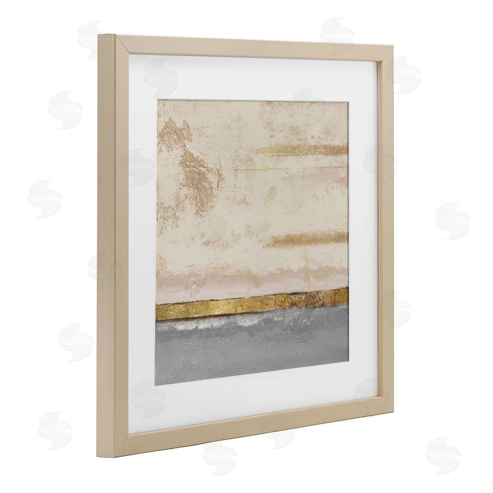 Patricia Pinto Soft Sea Abstract Birch Framed Print Under Glass Wall Art