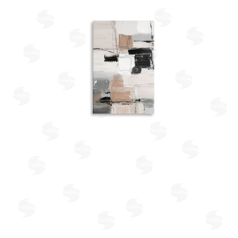 Sundance Graphics Contemporary Neutral Variety Canvas Wall Art Print in Room