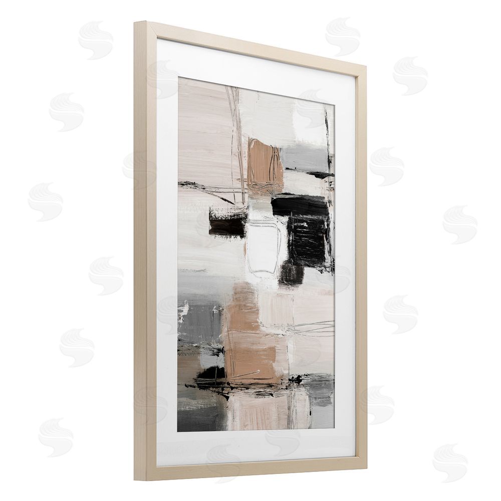 Sundance Graphics Contemporary Neutral Variety Birch Framed Print Under Glass Wall Art