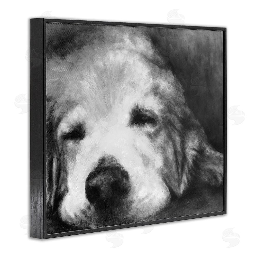 Sundance Graphics Monochrome Dog Day Afternoon Black Framed Giclee Wall Art Print