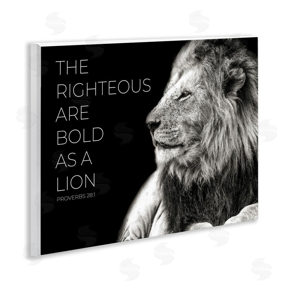 Shelley Lake The Righteous Bold As A Lion Wall Plaque Art Print