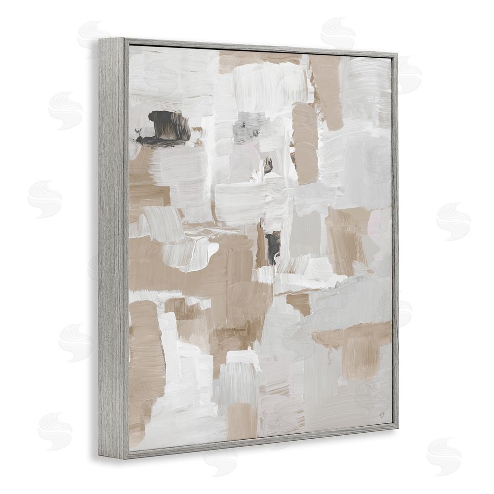 Sundance Graphics Beige & White Peace Gray Framed Giclee Wall Art Print