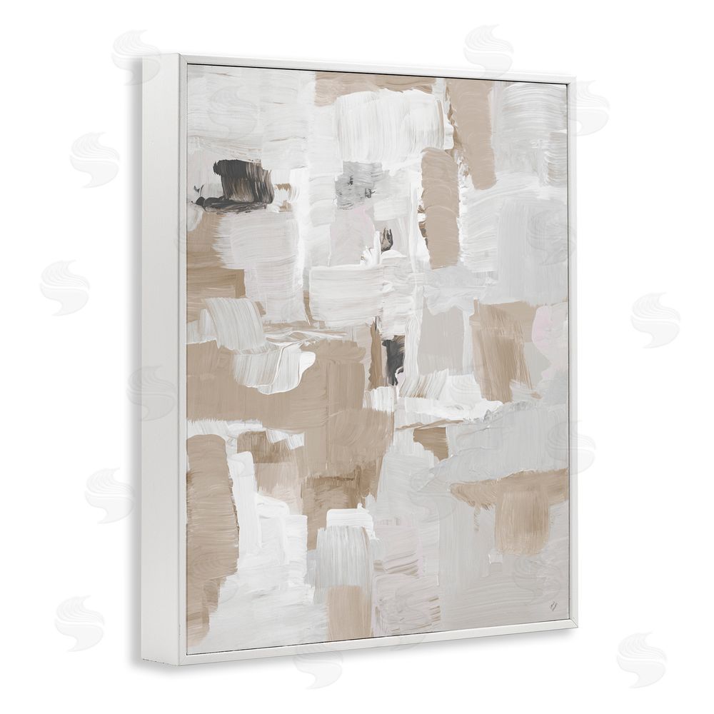 Sundance Graphics Beige & White Peace White Framed Giclee Wall Art Print
