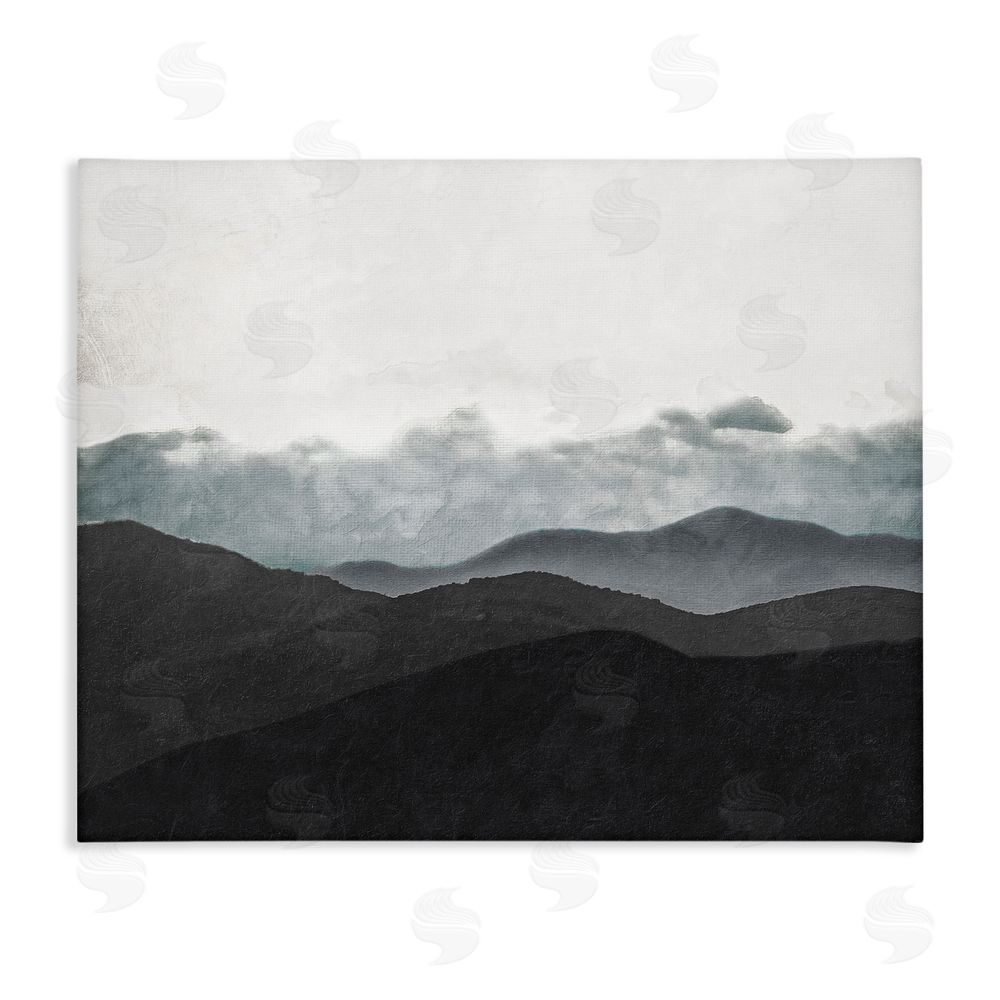 Sundance Graphics Layered Foggy Hills Canvas Wall Art Print