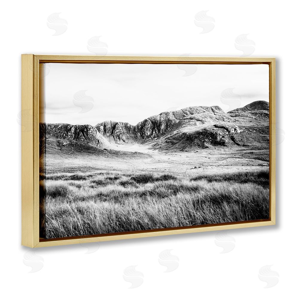 Sundance Graphics Magnificent Countryside View Gold Floating Frame Canvas Wall Art Print