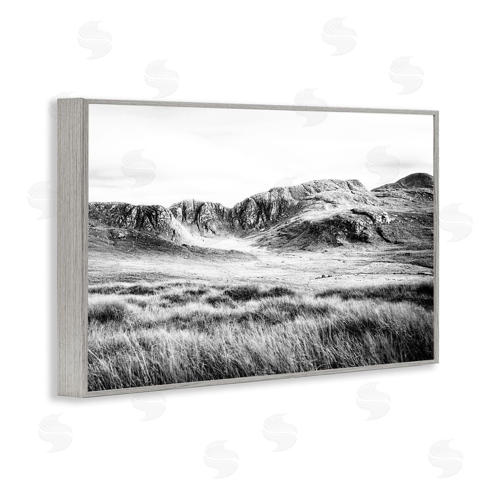 Sundance Graphics Magnificent Countryside View Gray Framed Giclee Wall Art Print
