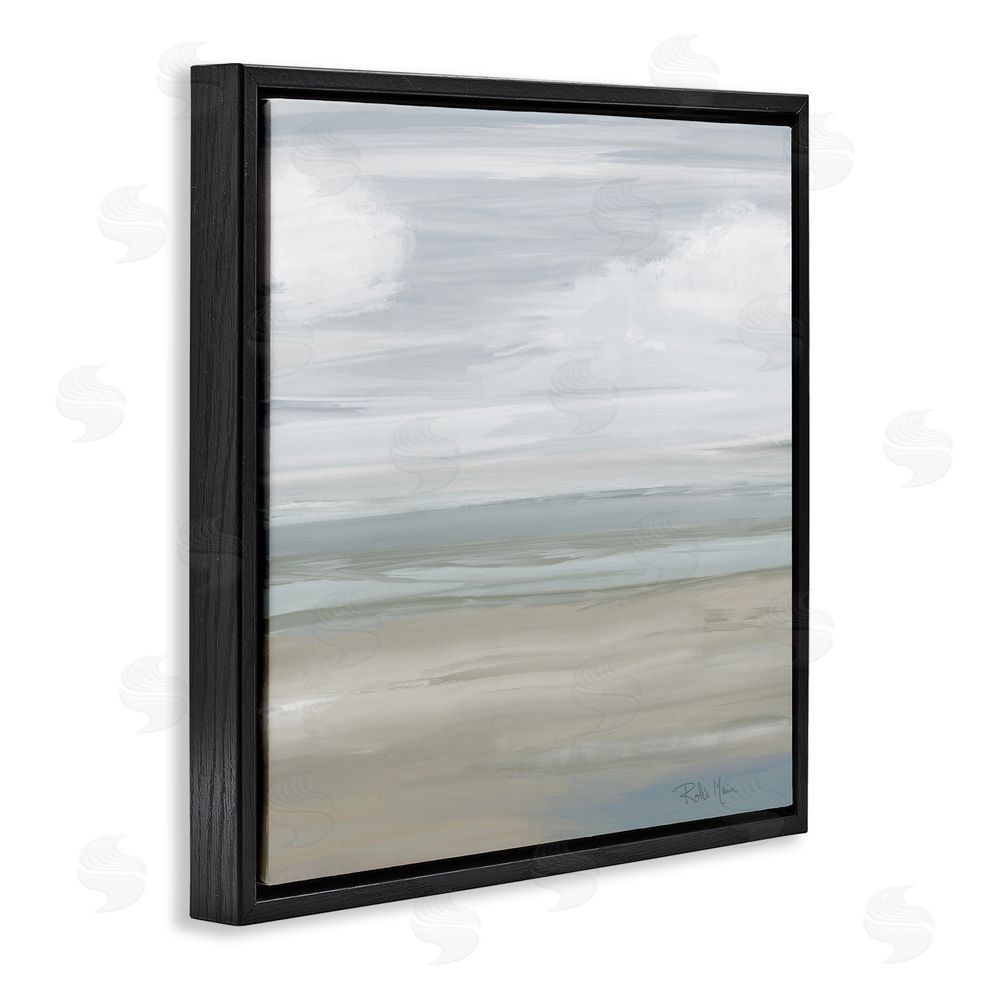Sundance Graphics Another Day Peaceful Landscape Black Floating Frame Canvas Wall Art Print