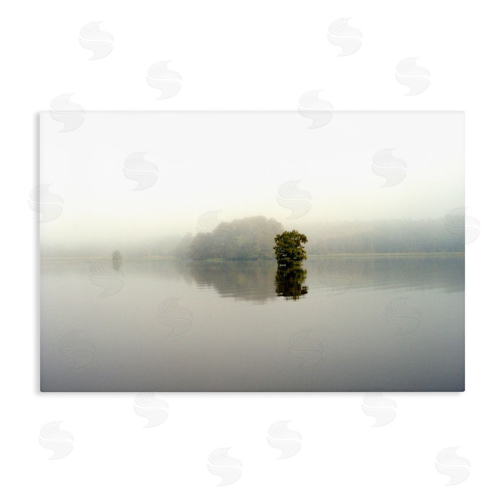 Sundance Graphics Misty Lake Reflection Canvas Wall Art Print