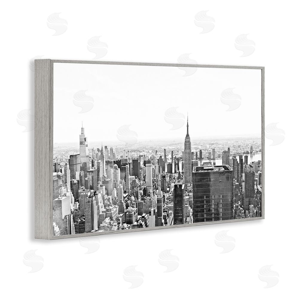 Kali Wilson New York City Scape View Gray Framed Giclee Wall Art Print