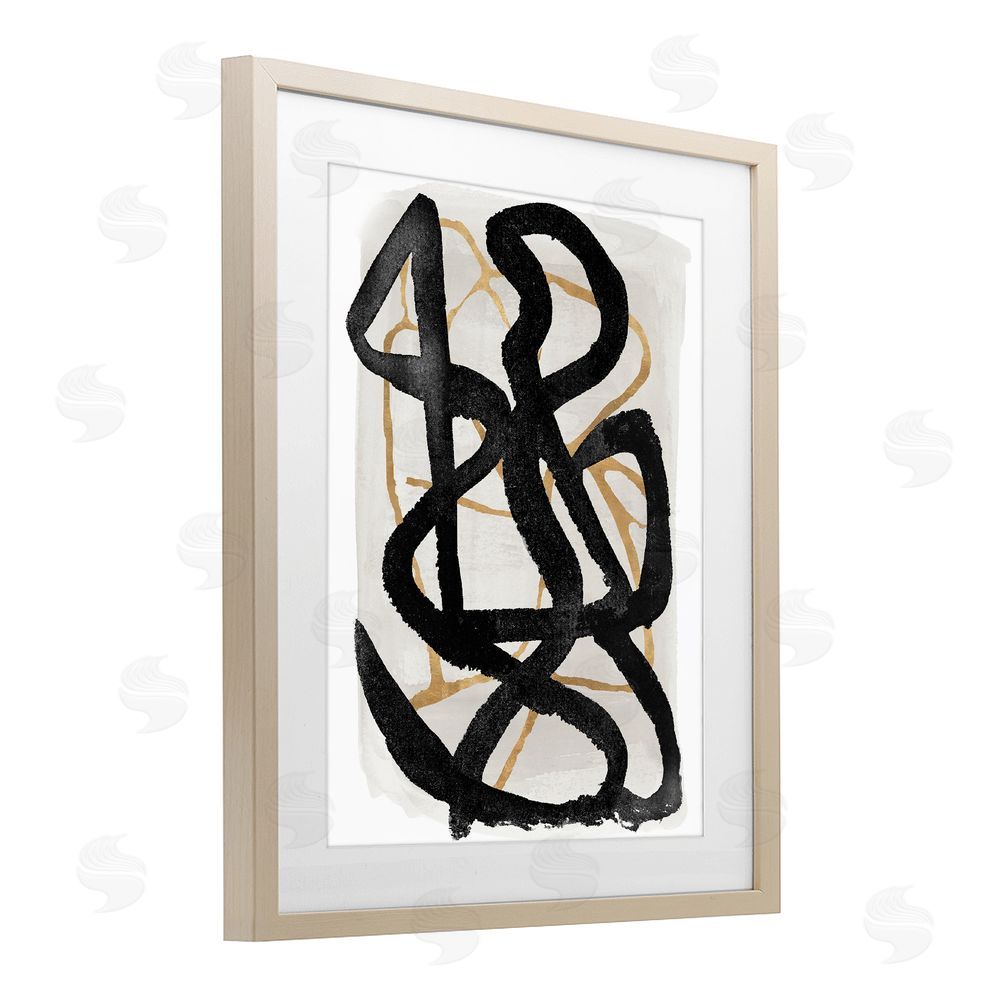 Sundance Graphics Hindsight Black & Beige Birch Framed Print Under Glass Wall Art
