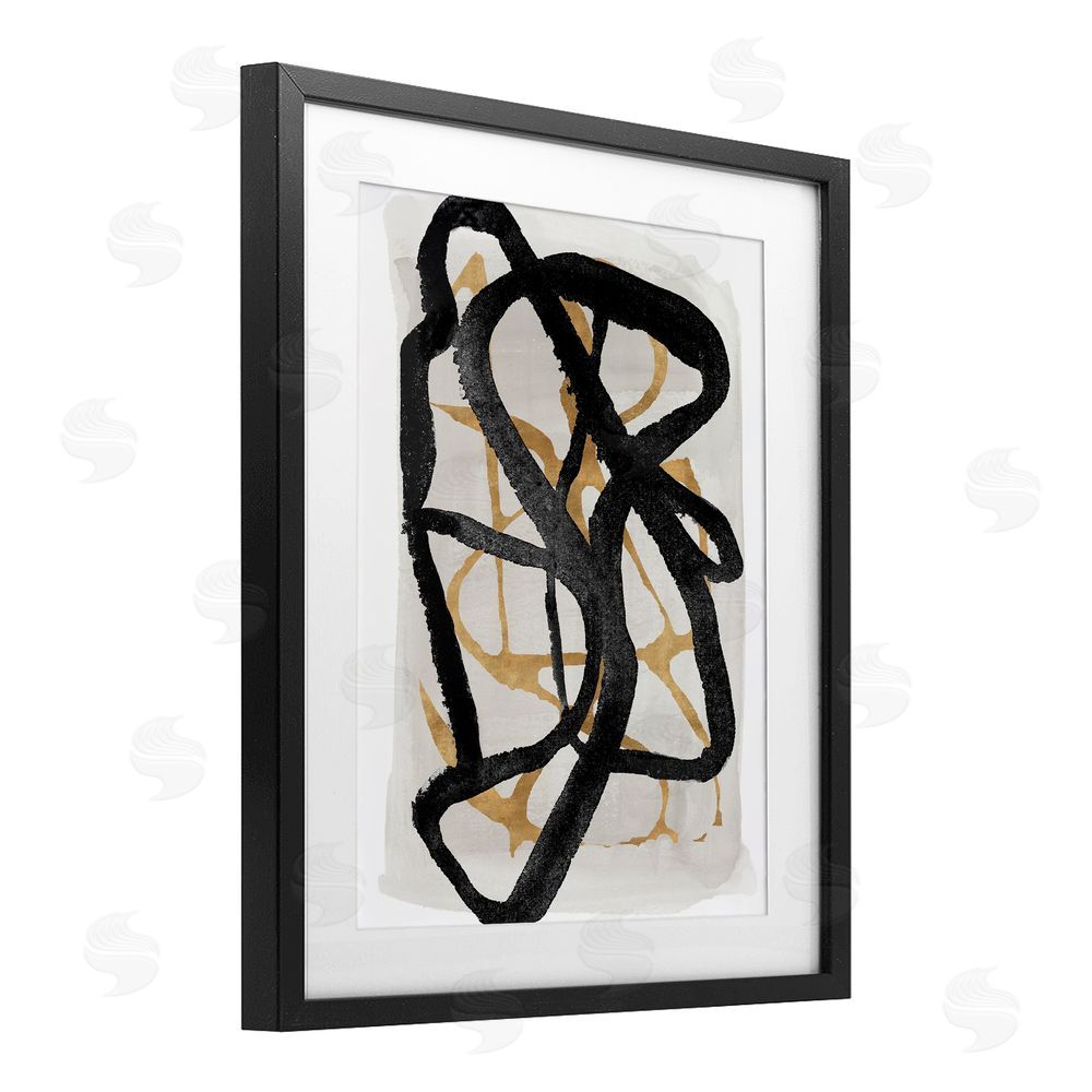 Sundance Graphics Expressive Hindsight in Black Black Framed Print Under Glass Wall Art