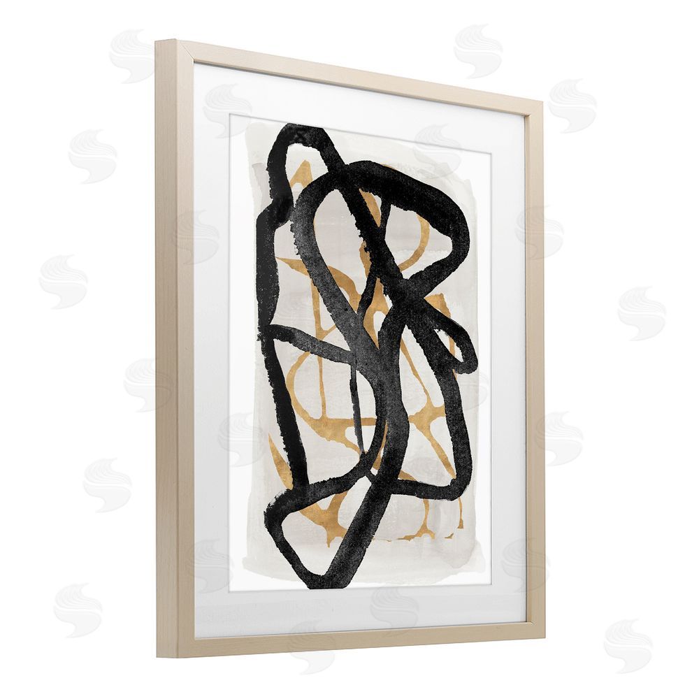 Sundance Graphics Expressive Hindsight in Black Birch Framed Print Under Glass Wall Art