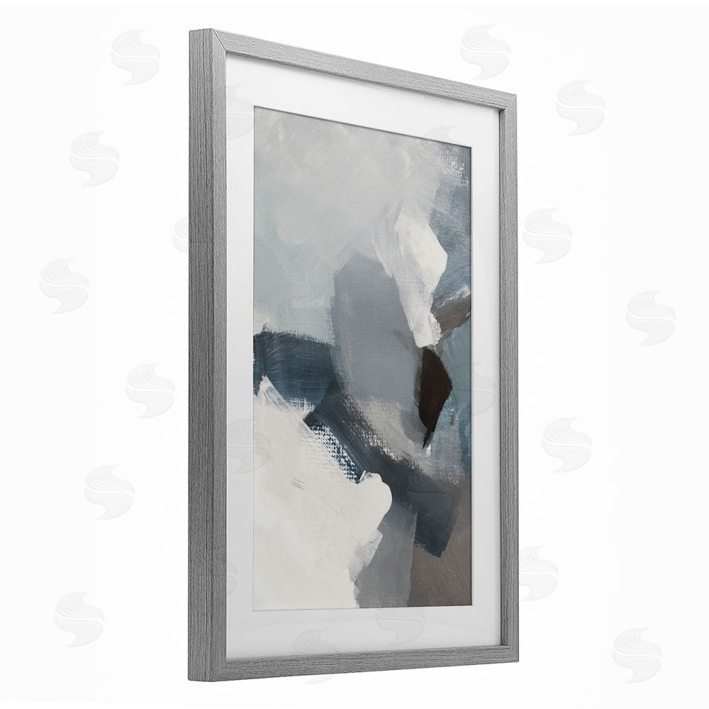 Lanie Loreth Peace In The Storm Gray Framed Print Under Glass Wall Art