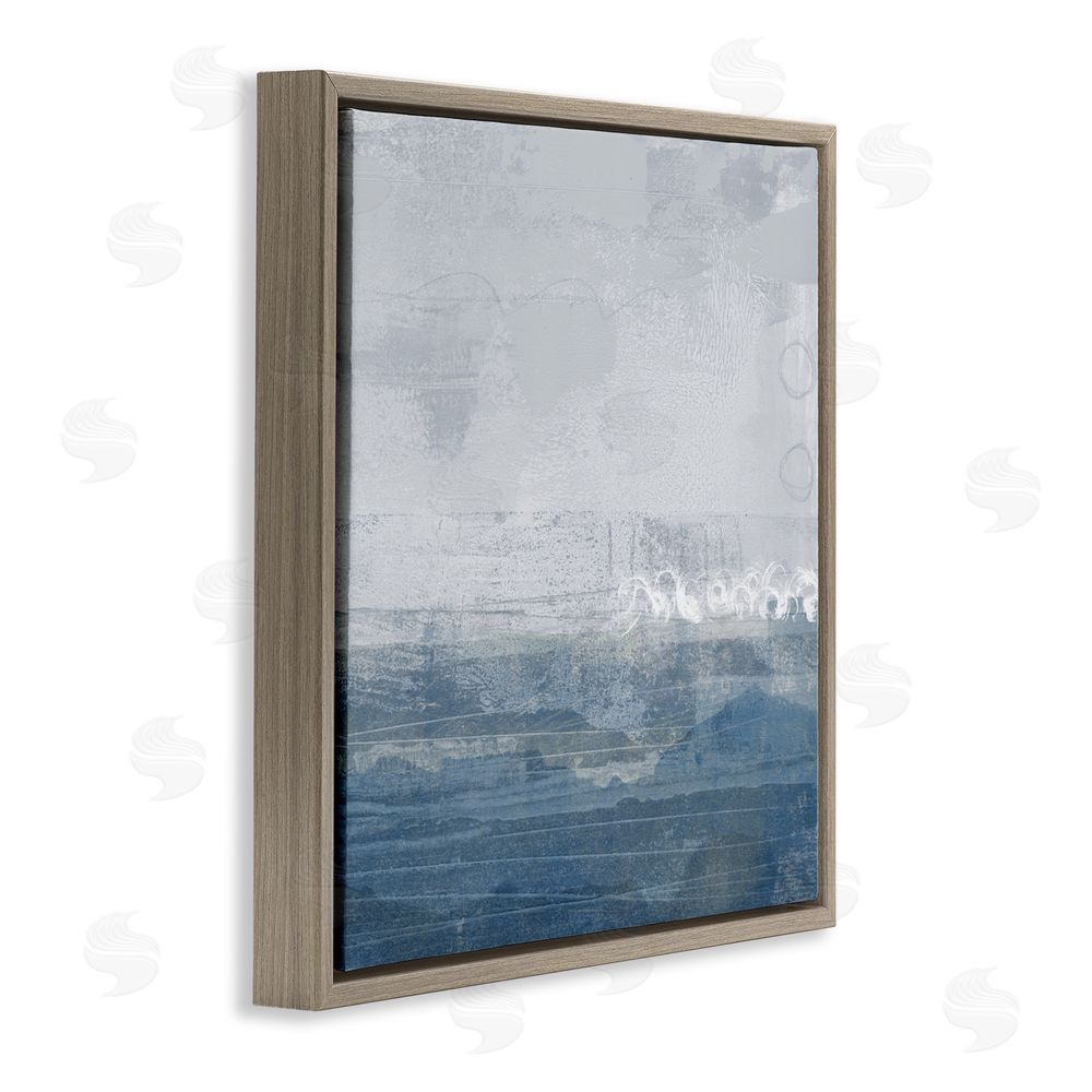 Dan Meneely Ocean Tide Abstract Brown Floating Frame Canvas Wall Art Print