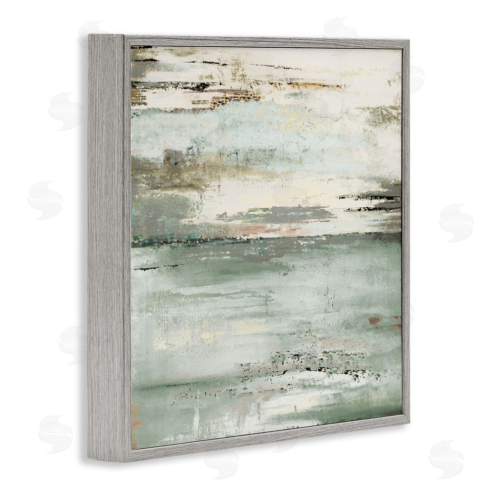 Patricia Pinto The Seafoam Ones Abstract Gray Framed Giclee Wall Art Print